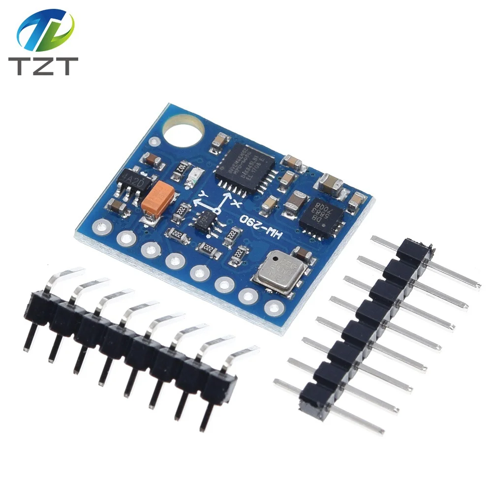 GY-87 I2C/IIC 10DOF MPU6050 HMC5883L BMP180 модуль сенсорной платы GY87 для Arduino 5 в встроенные фильтры