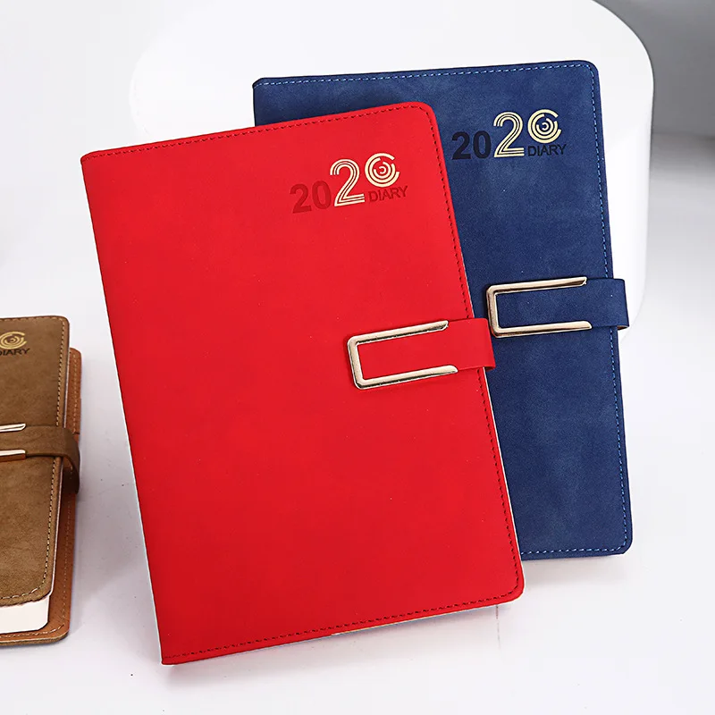 Записная книжка из искусственной кожи модная с ежемесячной целью и ежедневным