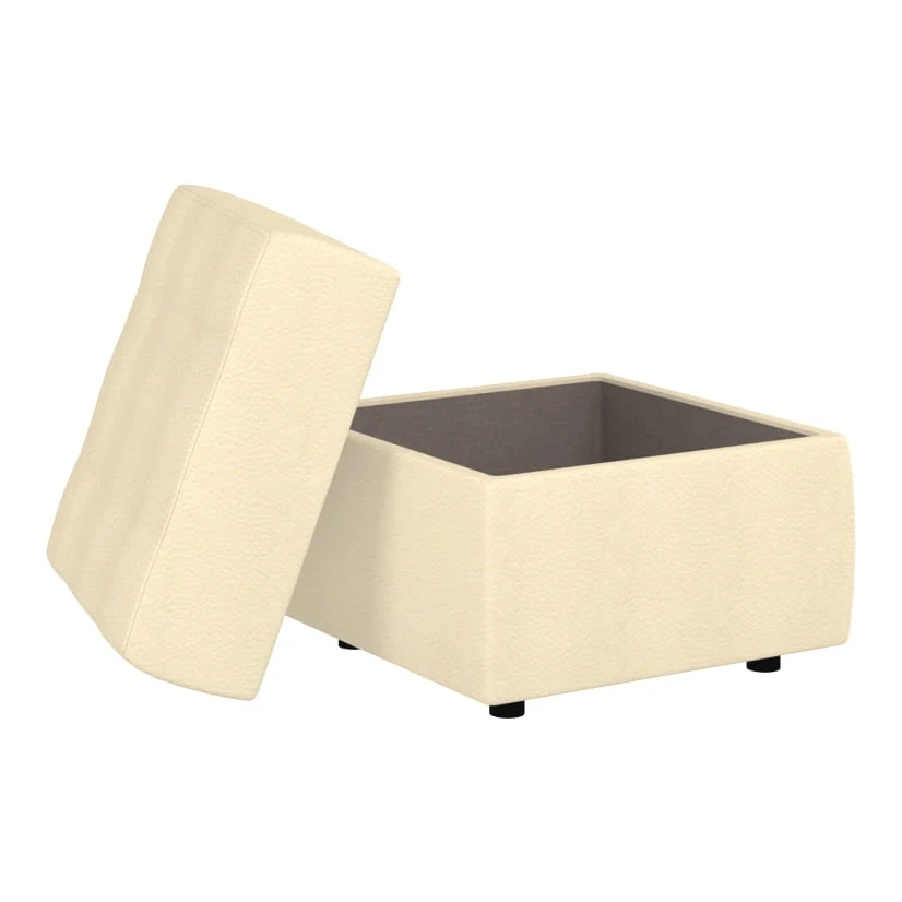 Банкетка Lazurit Молочный (экокожа) | Мебель