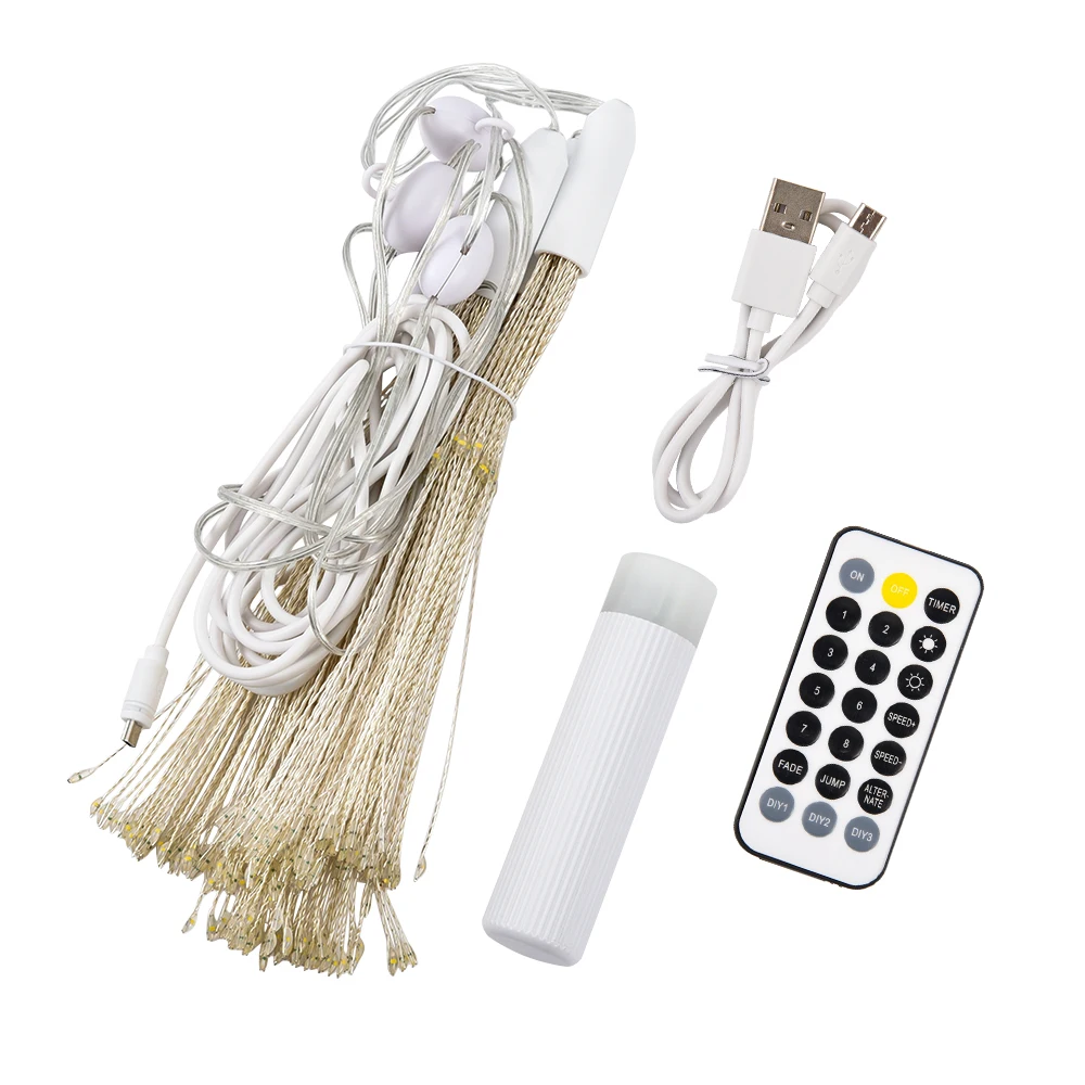 

480LED DIY Fireworks String Lights For Garden Decoration Bouquet String Christmas Festive Fairy Lights Outdoor Waterproof Lamps