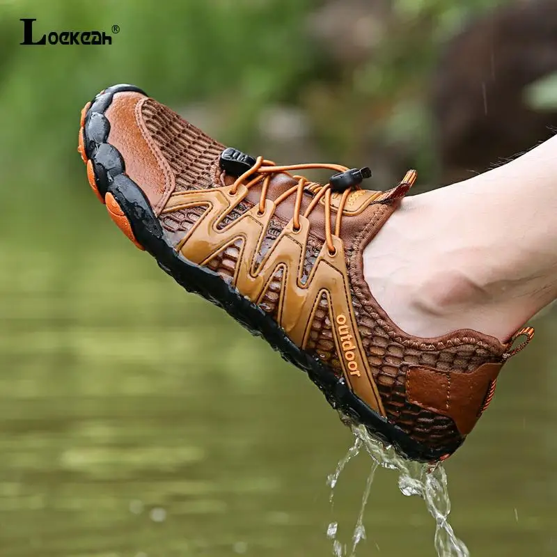 

Men Outdoor Hiking Shoes Women Breathable Trekking Climbing Shoes Non-Slip Light Seaside Sneakers Upstream Wading Shoes Unisex