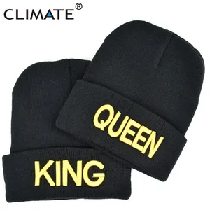 Шапка CLIMATE Queen King шапка мужская женская мужская зимняя шапка для влюбленных пары муж и жена теплая вязаная шапка для пар влюбленных