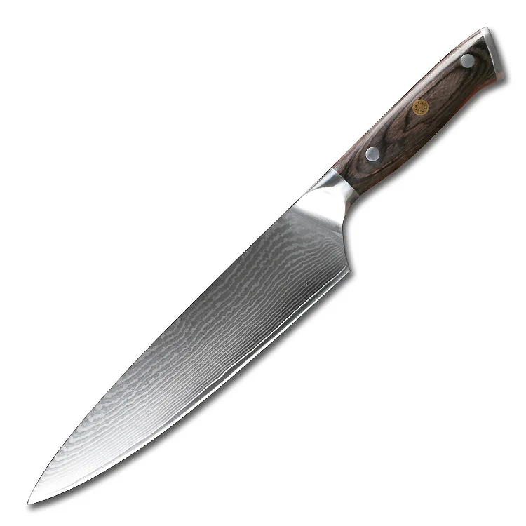 

Chef's Knife Damascus Steel Knife Slicing Knife Western Style Chopping Knife