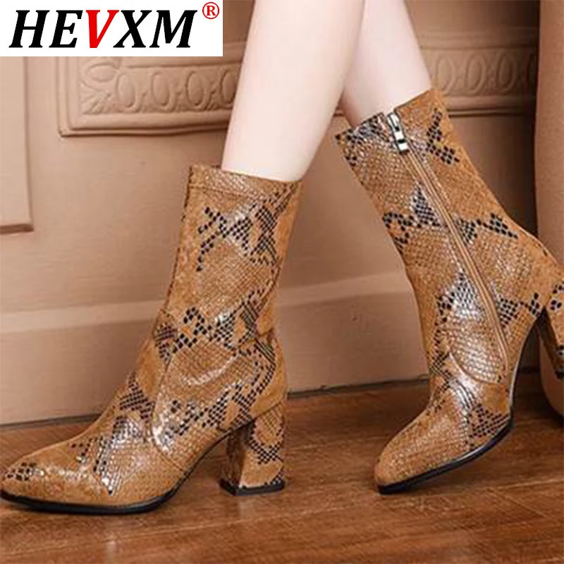 

Женские ботильоны, обувь, женские ботинки со змеиным узором, женские ботинки с острым носком, дамские короткие плюшевые ботинки, женская обу...