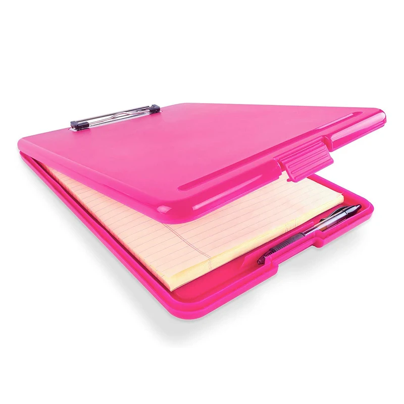 

Storage Plastic Clipboard Opened Foldable with pen slot A4 writing tablet folder file for Nurse Students Teachers Office record