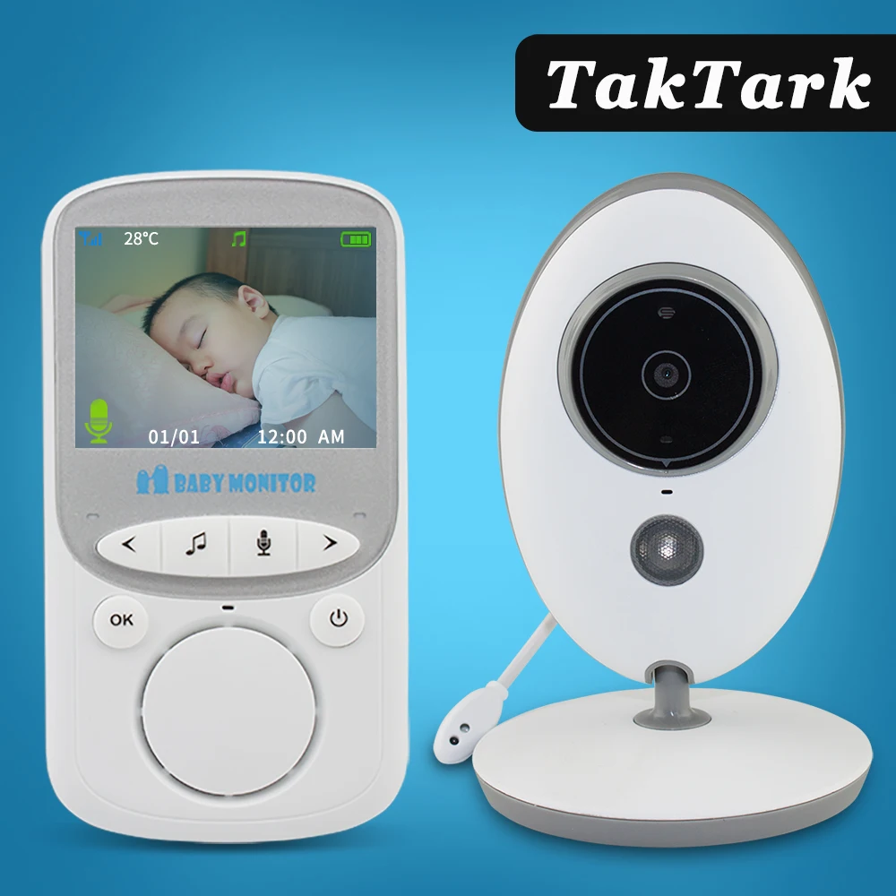 

TakTark 2.4 inch Wireless Video Baby Monitor Color Camera intercom Night Vision Temperature Monitoring babysitter nanny