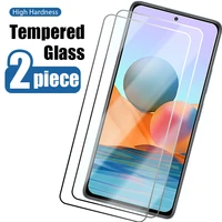 2pcs screen protectors phone film for xiaomi xiamoi mi 10t 11t lite tempered glass on for redmi 10 9a 9t 9c note 11 10 9 pro 10s