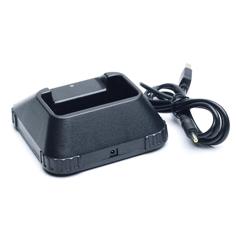 oppxun charger desktop base tray with adapter cable for two way radio baofeng uv3r uv 3r plus 3rplus walkie talkie free global shipping