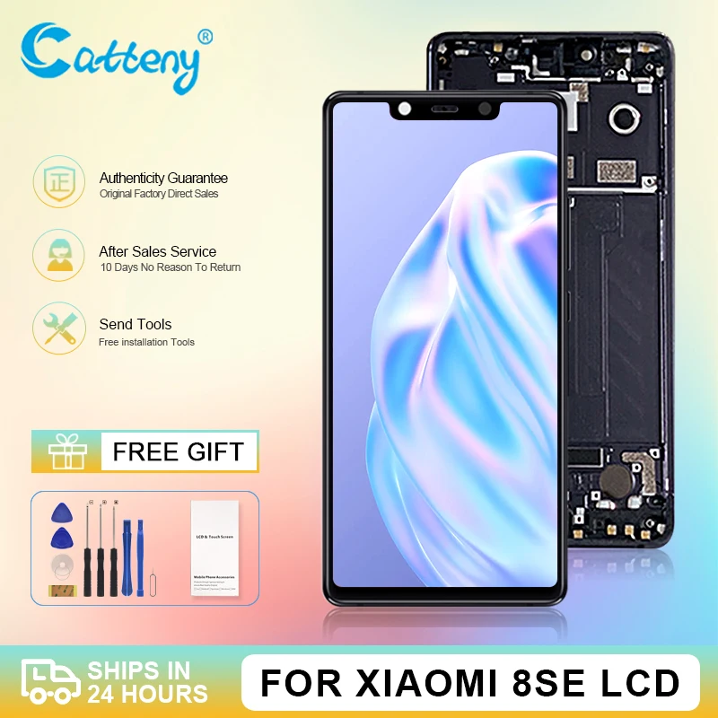 

Оптовая продажа, ЖК-экран 5,88 дюйма для Xiaomi Mi 8 SE, сенсорная панель, стекло, дигитайзер M1805E2A Mi8 SE, дисплей в сборе, бесплатная доставка