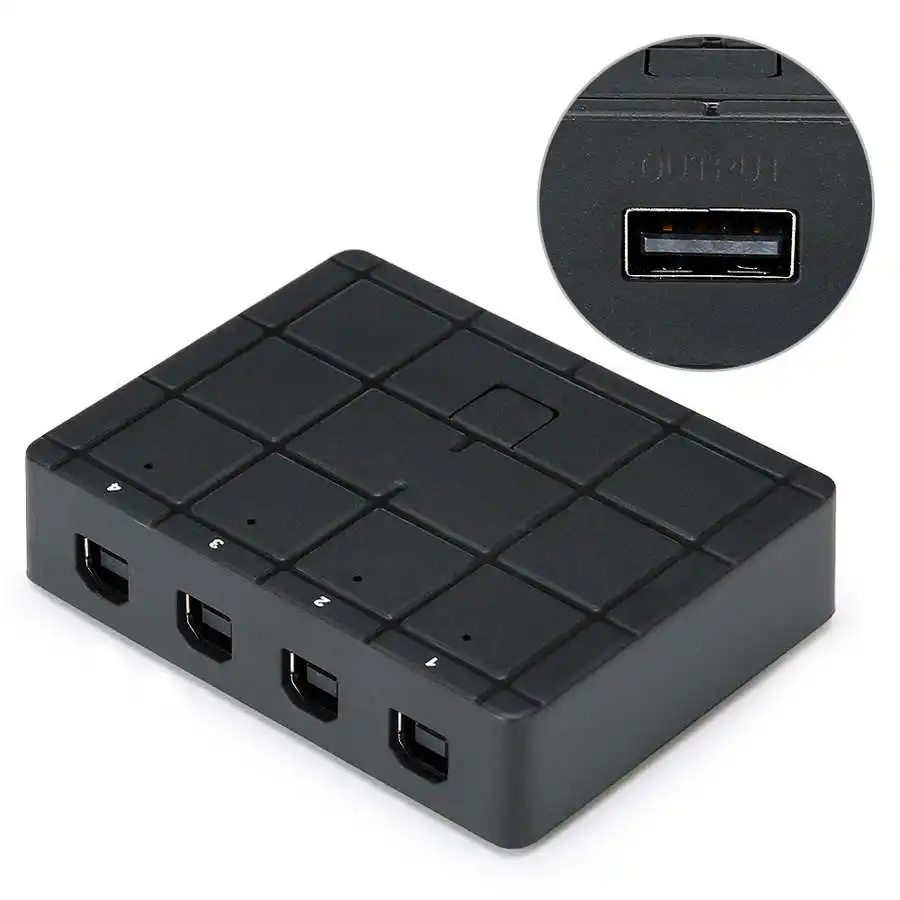 USB-переключатель черное ручное устройство для совместного использования