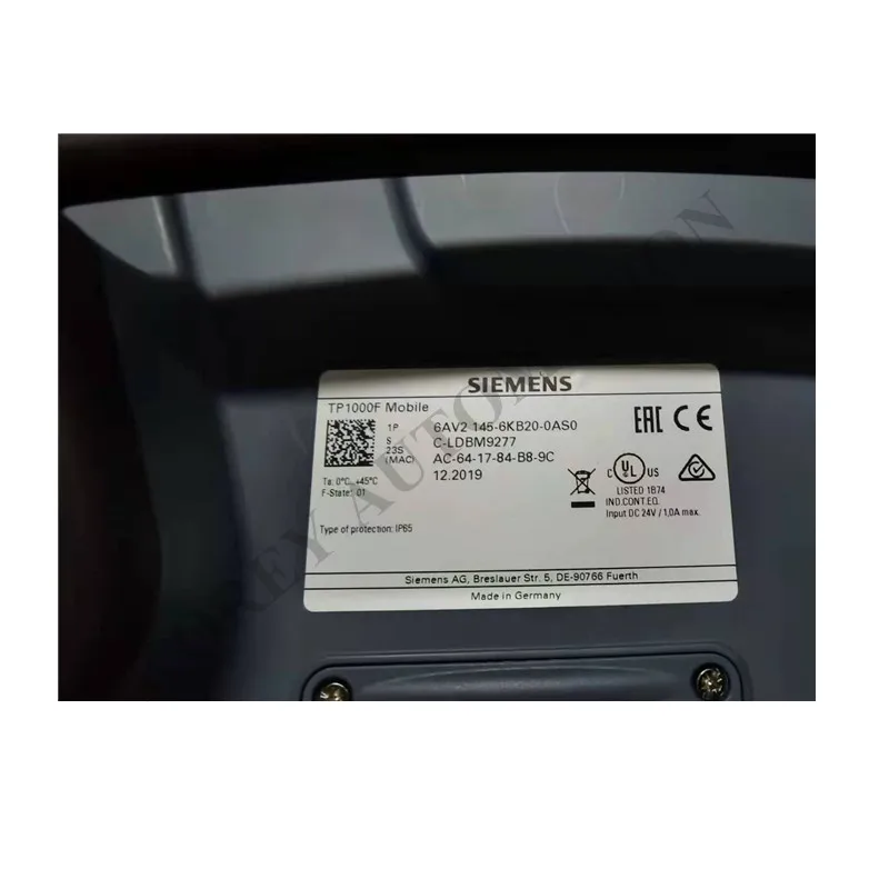 

In Stock Siemens TP1000F Hand-operated Screen 6AV2145-6KB20-0AS0 Original Spot