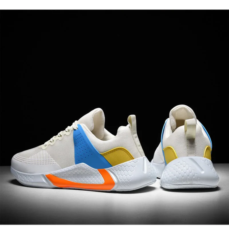 2020 Light Men Running Shoes Boy Outdoor Comfortable Sneakers Mesh Breathable Fashion Casual Sport Increased Elastic Soles 38-46 | Спорт и