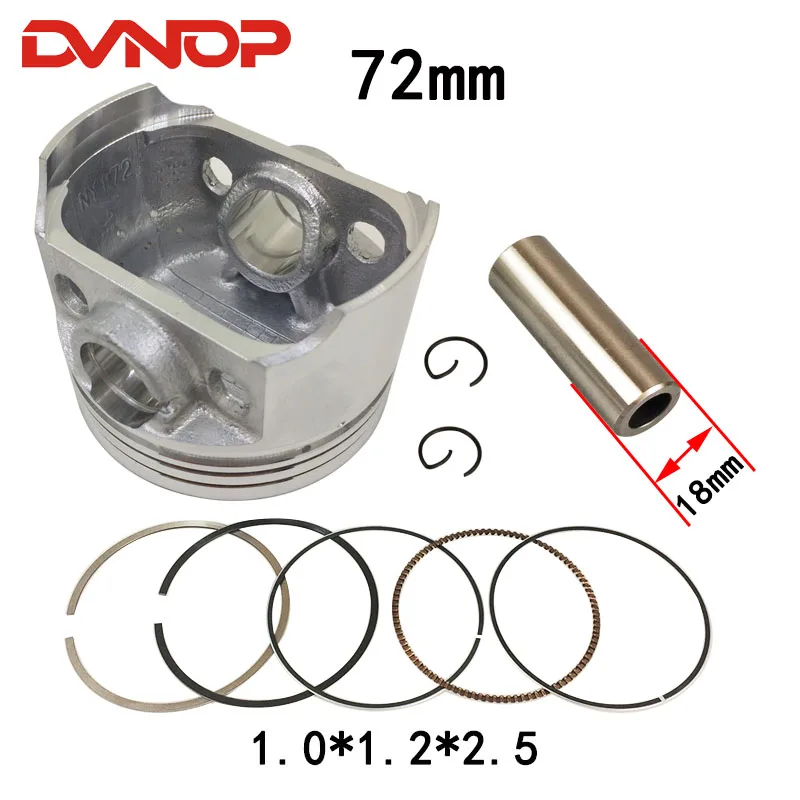 Поршневое кольцо для мотоцикла 72 мм запчасти двигателя livan CG300 CG 300 300cc UITRALCOLD TT250| |