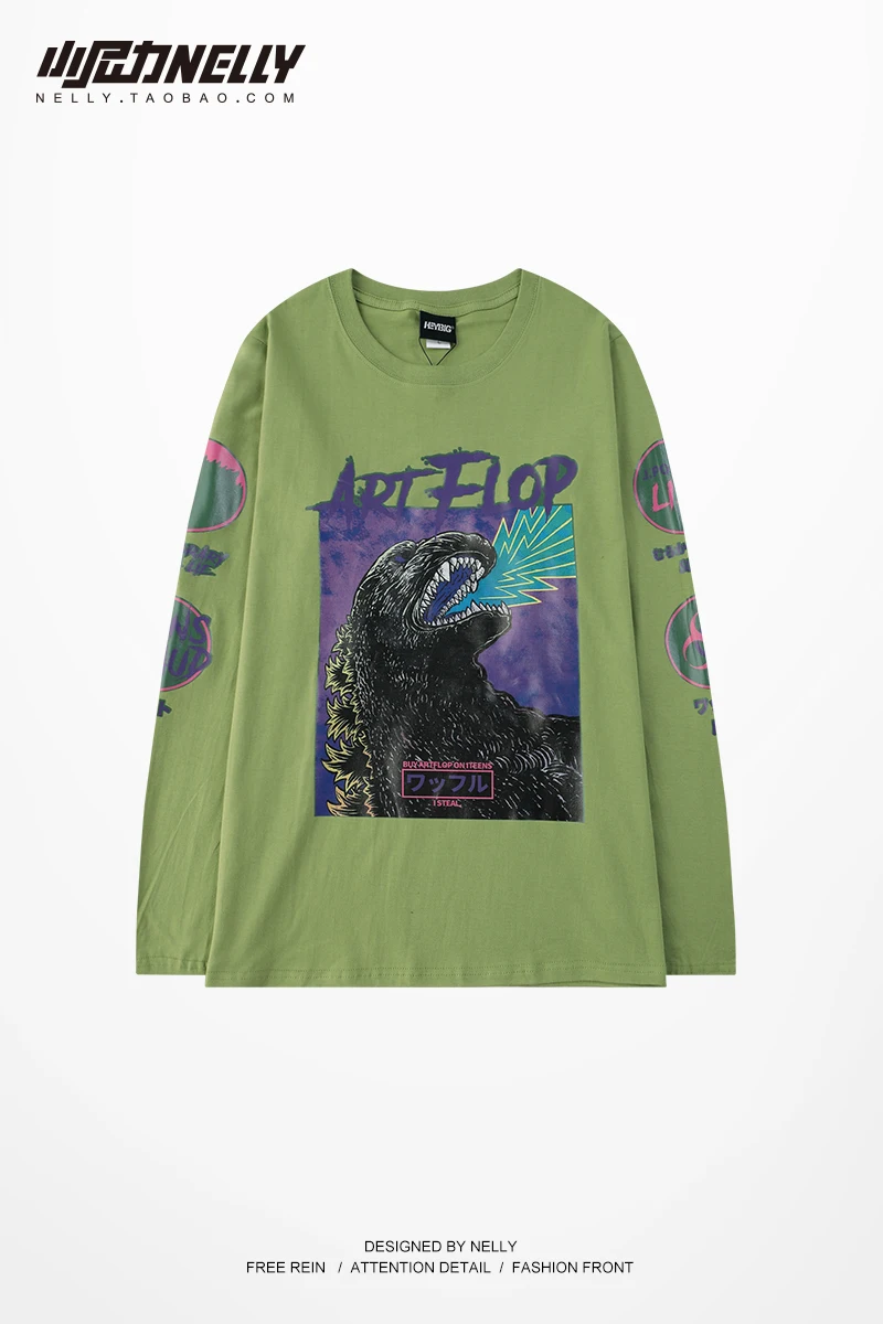 

2020 new album print Harajuku T-shirt Kpop Korean style short sleeve cute Korean casual hip-hop long sleeve top