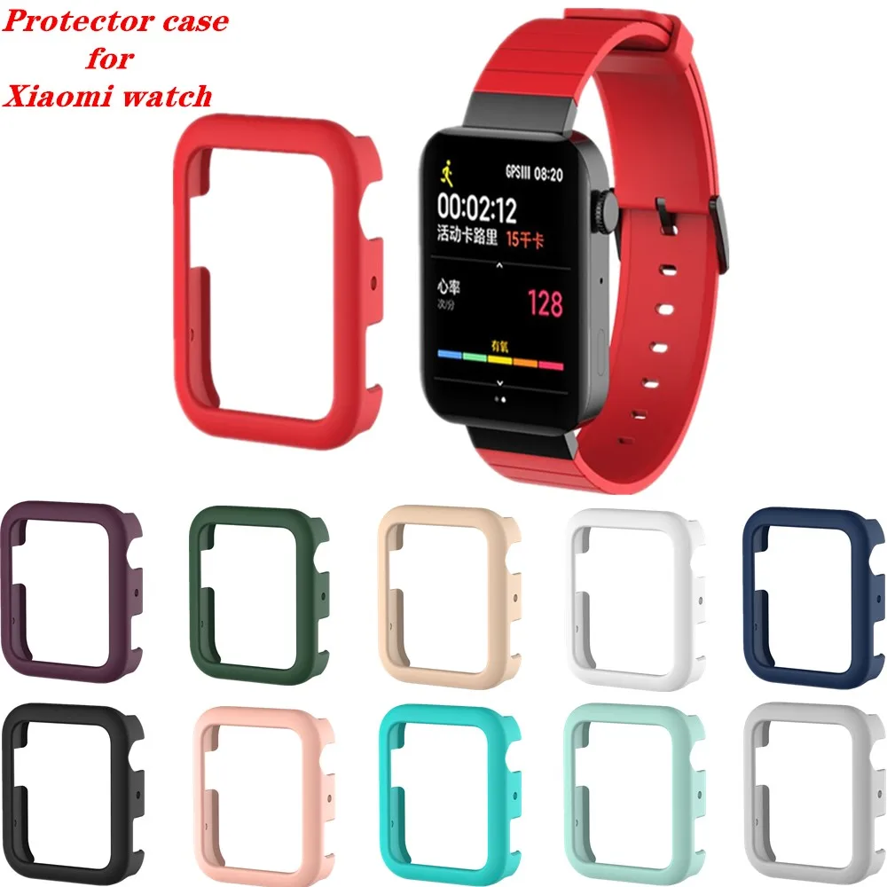 Силиконовый сменный защитный чехол для Xiao mi Smart Watch мягкая рамка бампер защита от