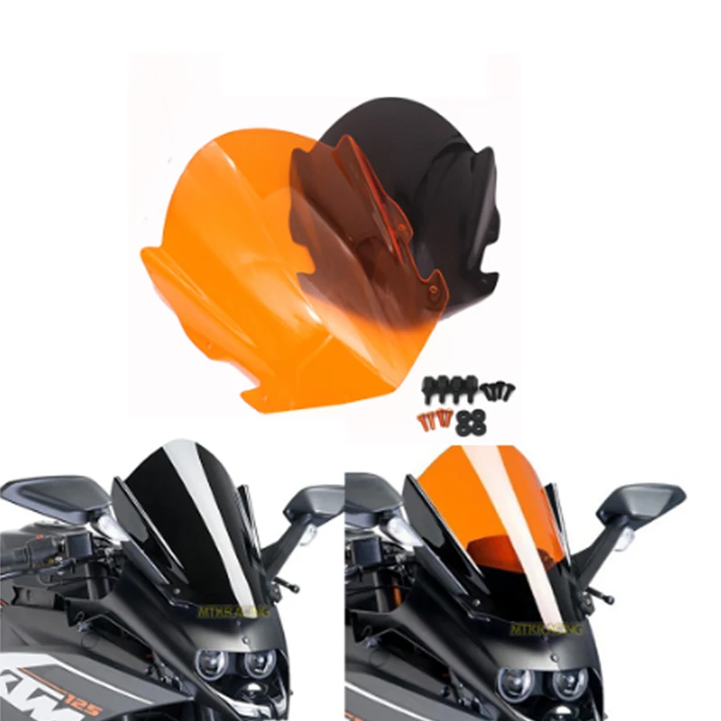 Мотоциклетный телефон для KTM RC125 RC200 RC250 RC390 2014 2018 лобовое стекло Sport STD Screen|Накладки