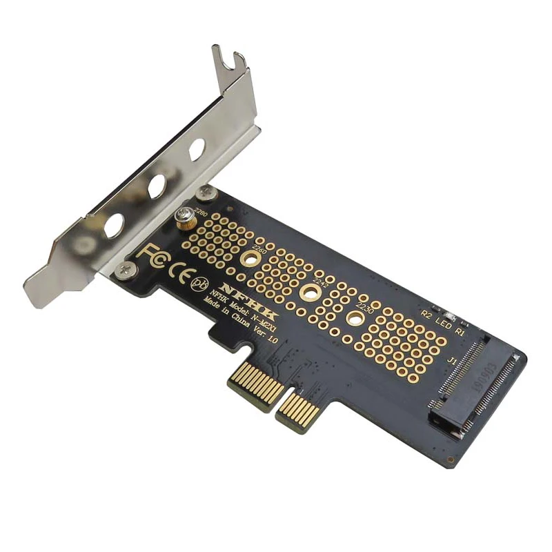 Адаптер NVMe PCIe M.2 NGFF SSD на x1 адаптер карта с кронштейном PCI E для 2230 2240 2260 2280 M2|Платы