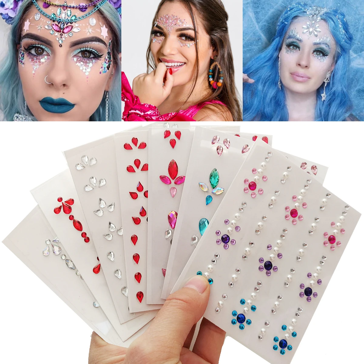 1 шт. модная женская Татуировка бриллиантовый макияж подводка для глаз тени век