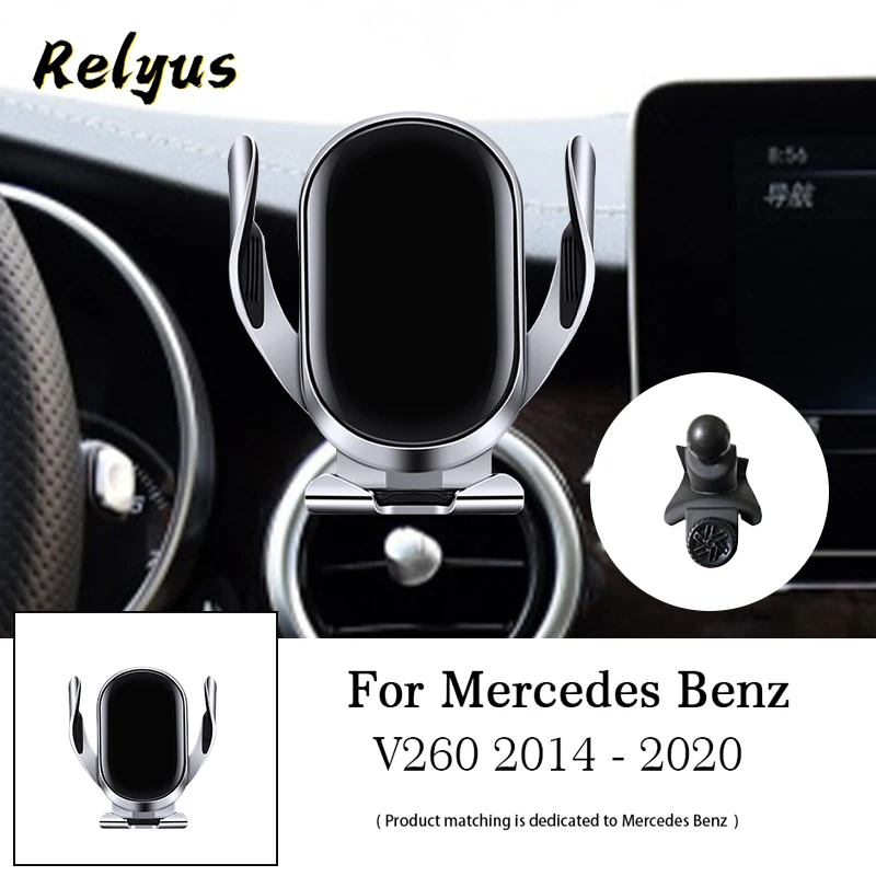 

Car Wireless Charger Car Mobile Phone Holder Mounts Stand Bracket For Mercedes Benz V260 2014-2020 Auto Accessories