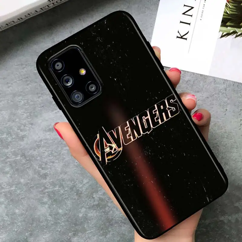 Чехол для телефона с логотипом Marvel мстители Samsung Galaxy A72 A71 A52 A51 A91 A81 A32 A22 A21 A01 A02 4G |