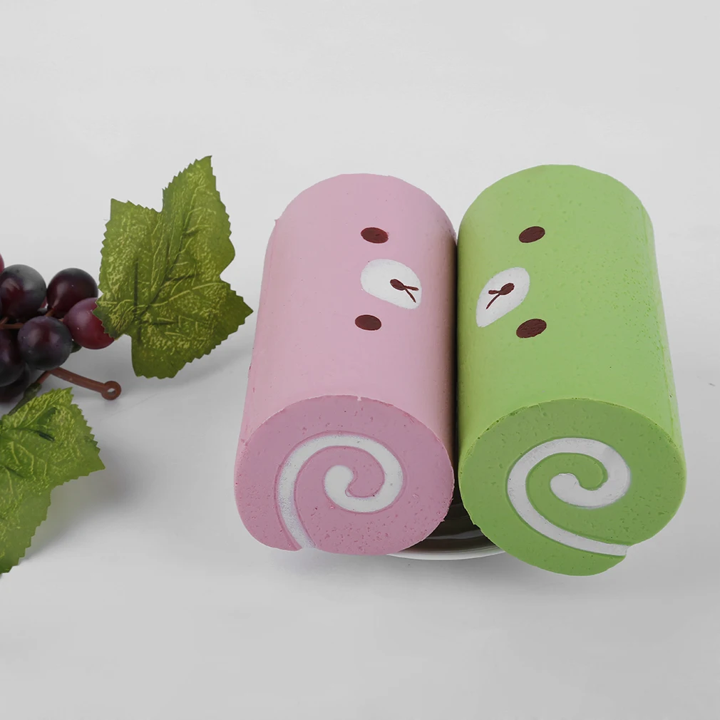 Лидер продаж! OCDAY 15 см красочные имитационный Хлеб Большой Швейцарский рулет с