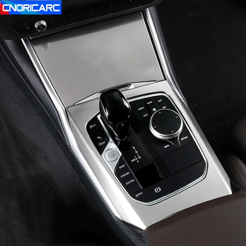 

Stainless Steel Console Gearshift Decoration Frame Cover Trim Car Styling For BMW 3 Series G20 G28 2020 LHD Interior Accessories