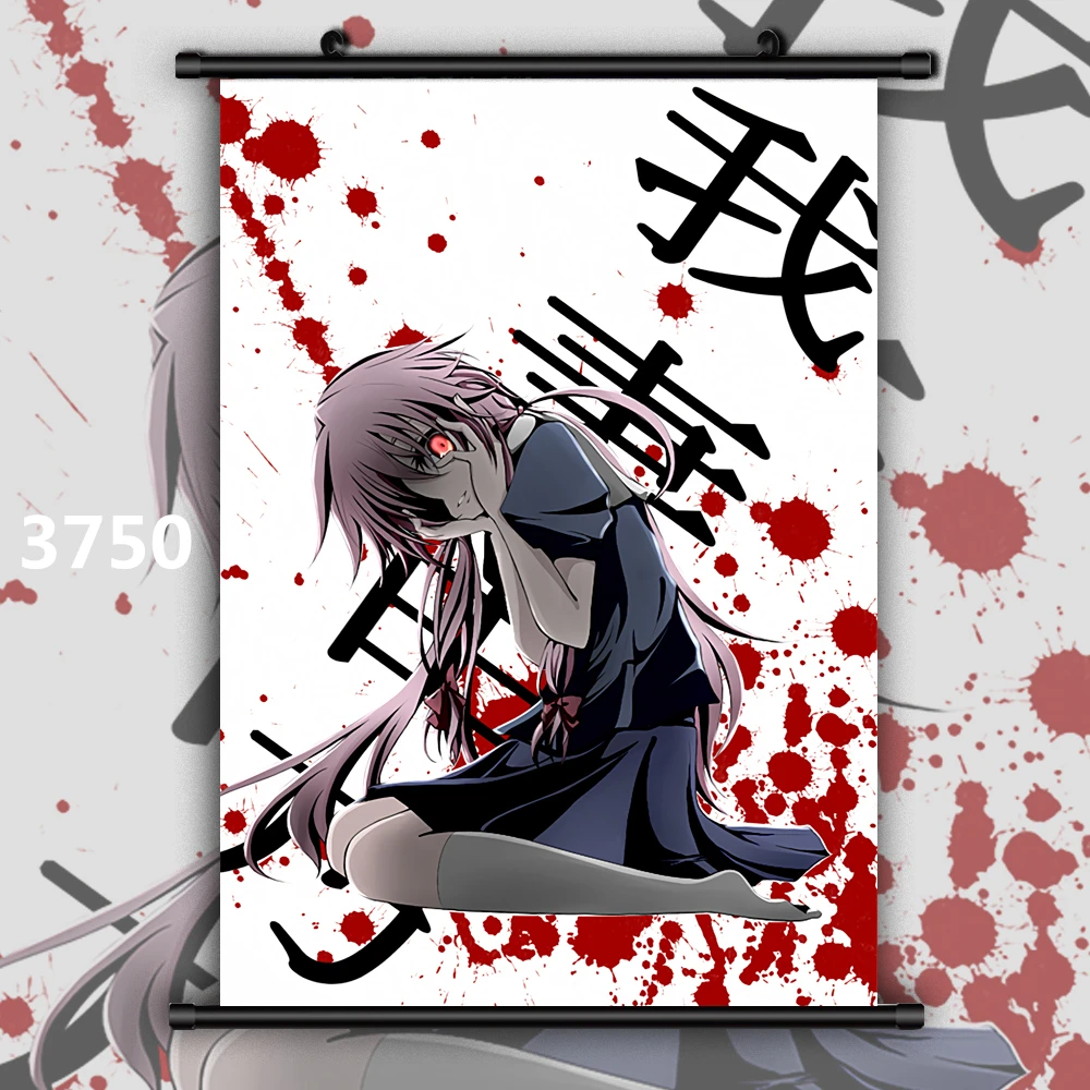 3750 Mirai Nikki дневник будущего Аниме Манга плакат в рулоне - Цвет: 3750