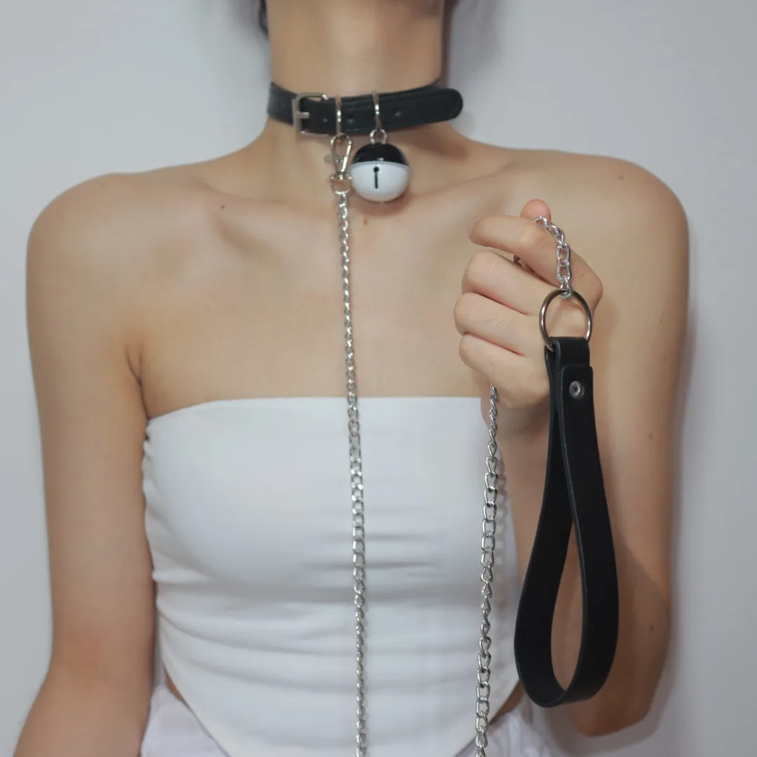 Sexy Toy Harajuku Gothic Choker Leash Chain Punk Leather BDSM Bondage Necklace Collar Belt Sex Toys for Couple Lovely |