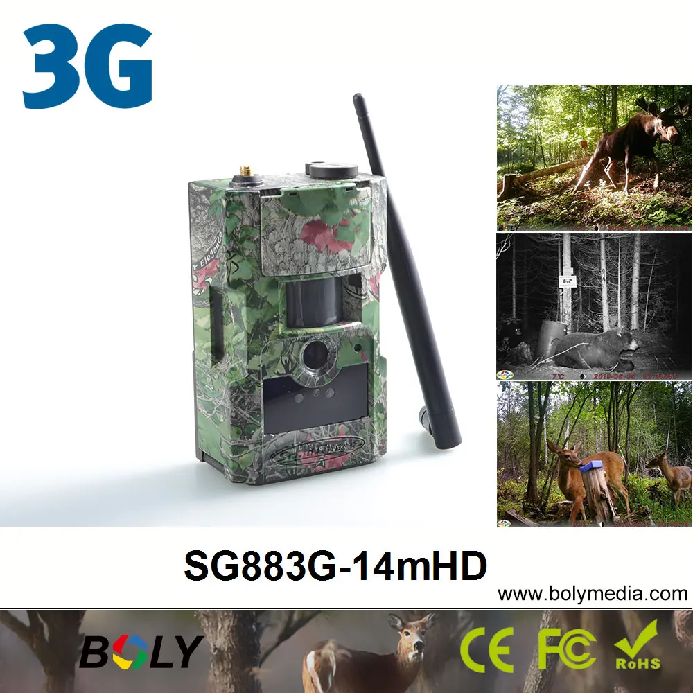 3g беспроводные охотничьи камеры Bolyguard SG88 3g-14mHD MMS/GPRS 14MP 940nm невидимые IR trail камеры Фото-ловушки