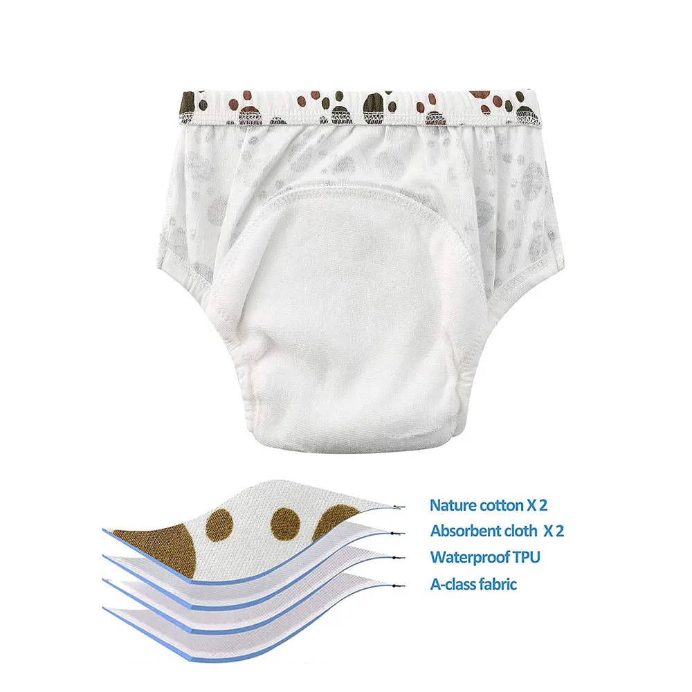 5 шт. Детские Водонепроницаемые Многоразовые трусики-подгузники | Мать и ребенок