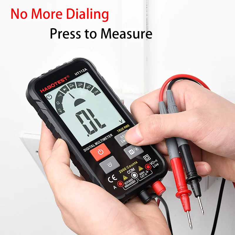 Высокоточный Профессиональный умный мультиметр Мини Цифровой Автомобильный