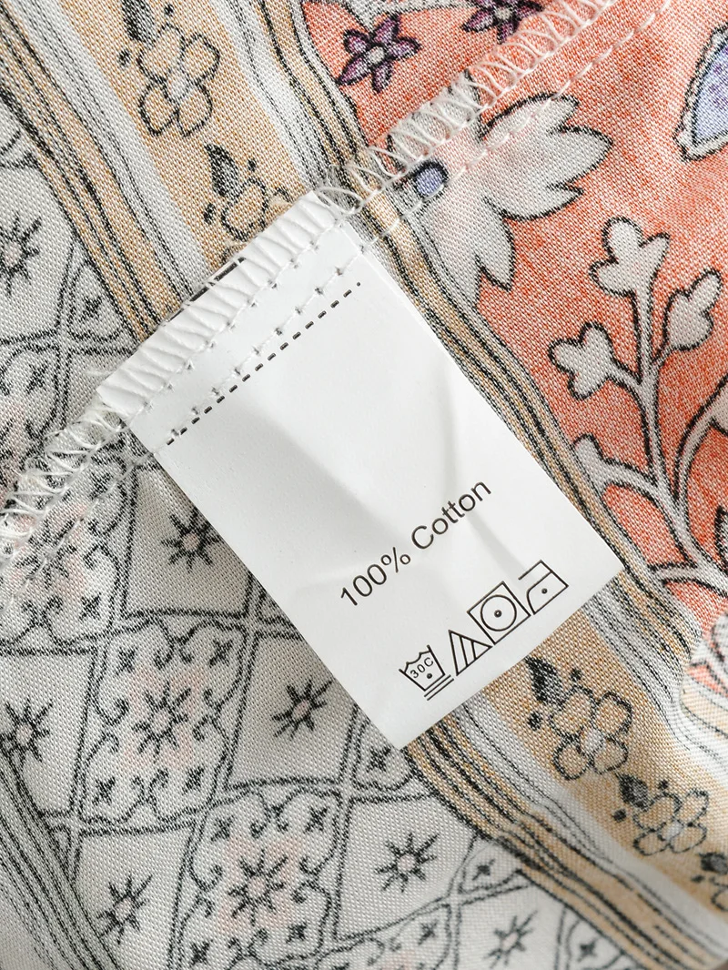 Платье женское винтажное в стиле бохо макси хлопковое с цветочным принтом без