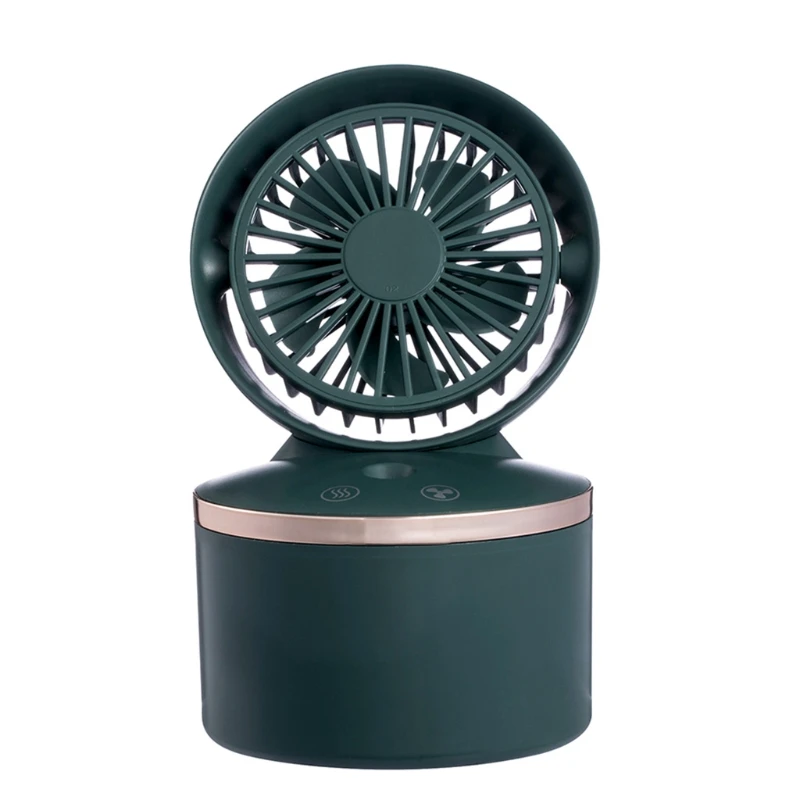 

3 Speed Misting Fan with Humidifier Desk Fan 2000mAh USB Rechargeable Air Conditioner Fan for Home Office Room Outdoor