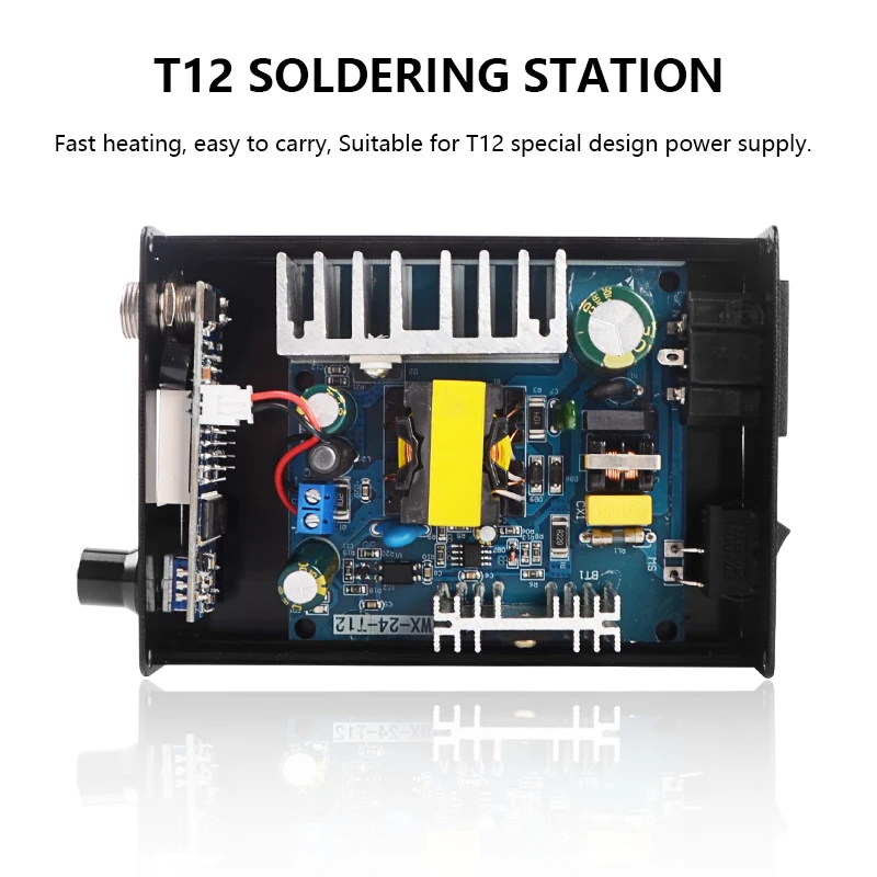 

T12 LED Soldering Station 8S Quick Heating Electronic Welding Iron 200-450 100-240V with 9501 Handle for Welding Equipment