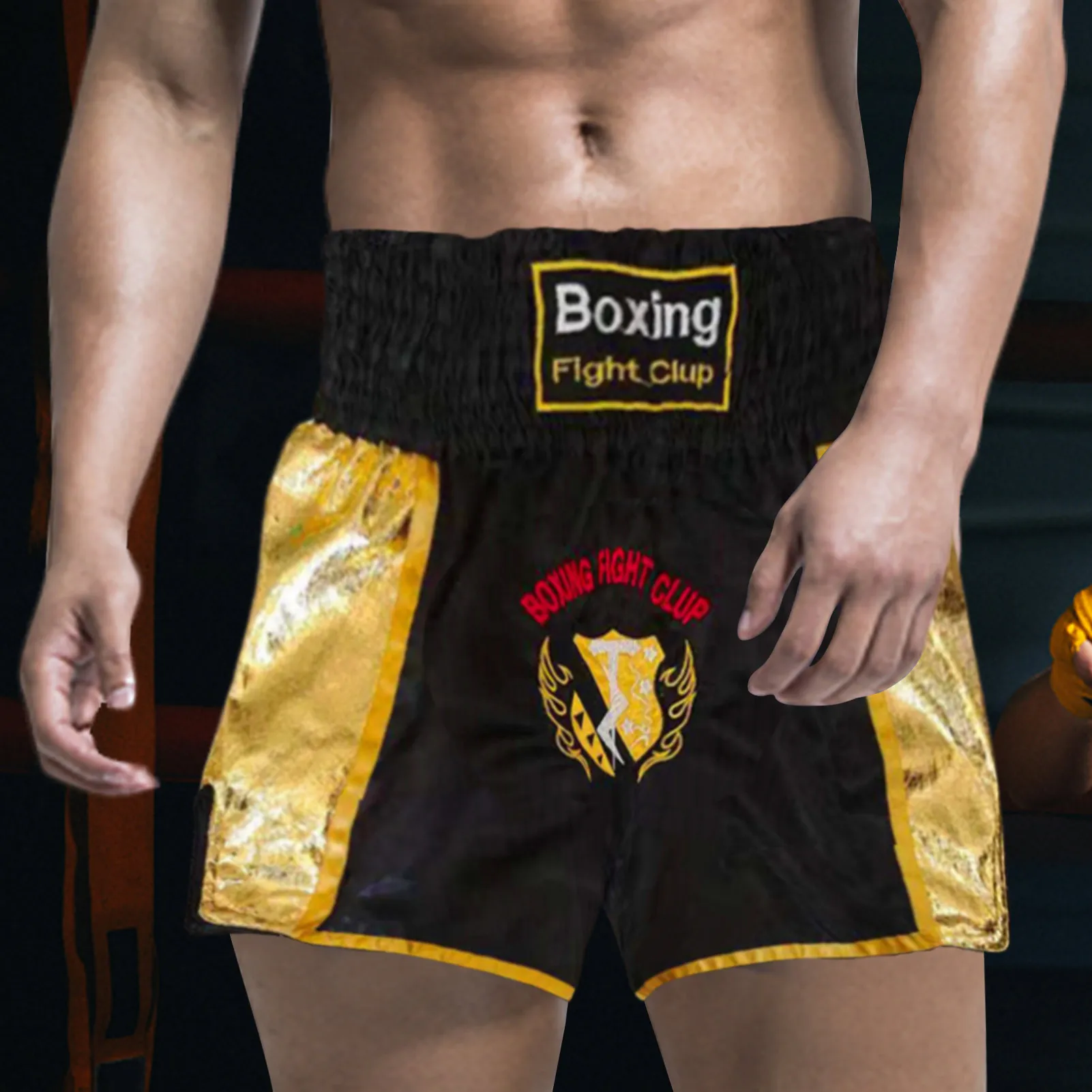Боксерские штаны Muay Thai шорты для взрослых легкие дышащие тренировочные мужчин и