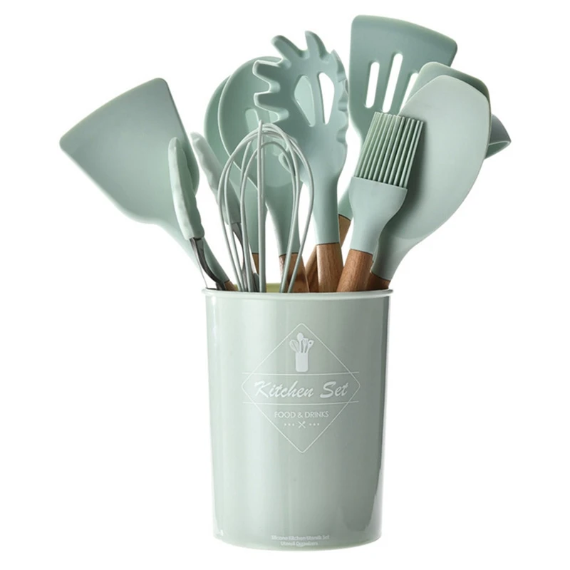 Силиконовые кухонные инструменты Наборы для приготовления пищи суповая ложка