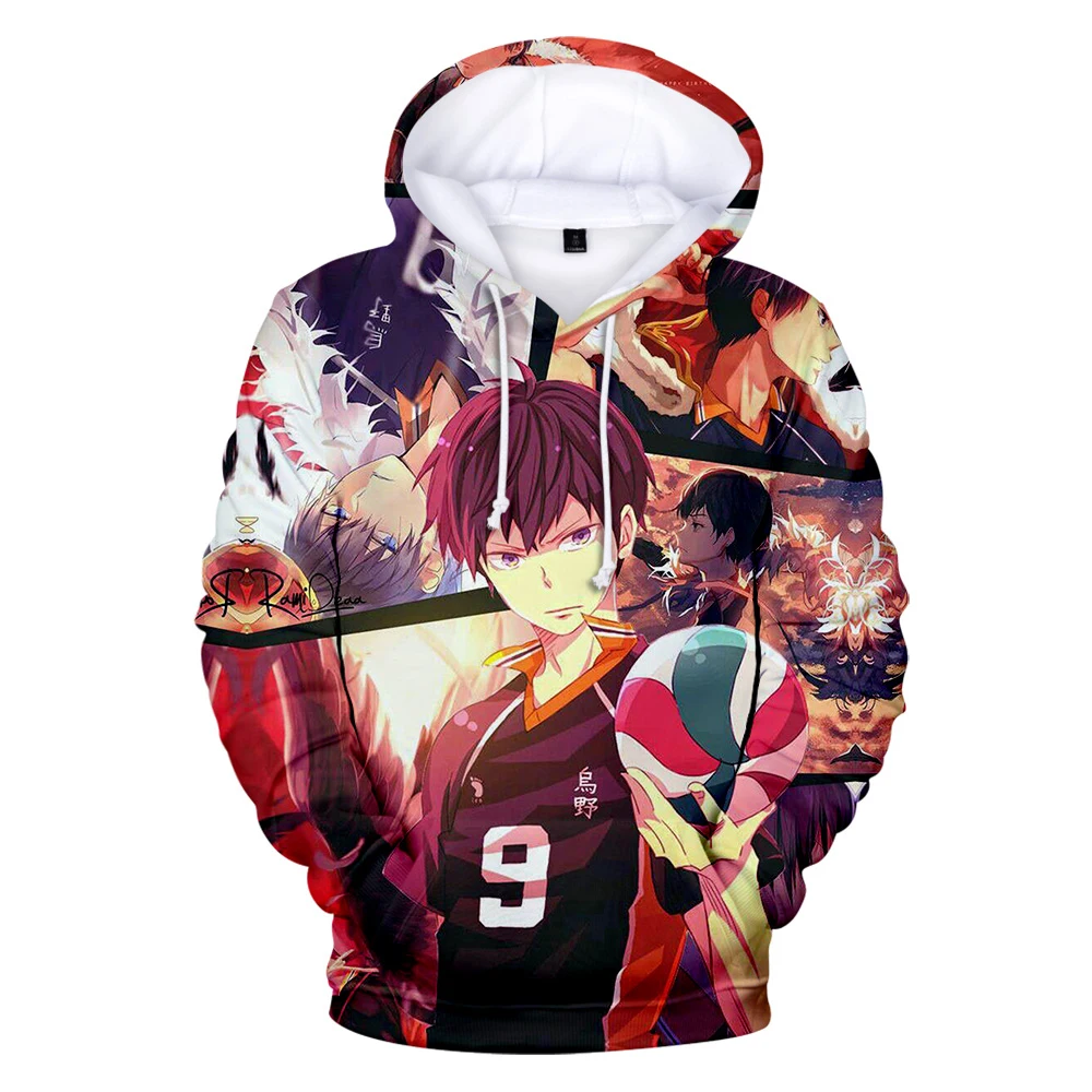 

Haikyuu!! 3D Anime Hoodies Sweatshirts Men/Women /Kids Fashion Cosplay Costume Fashion Pullovers Anime Trendy Plus Size Hoodies