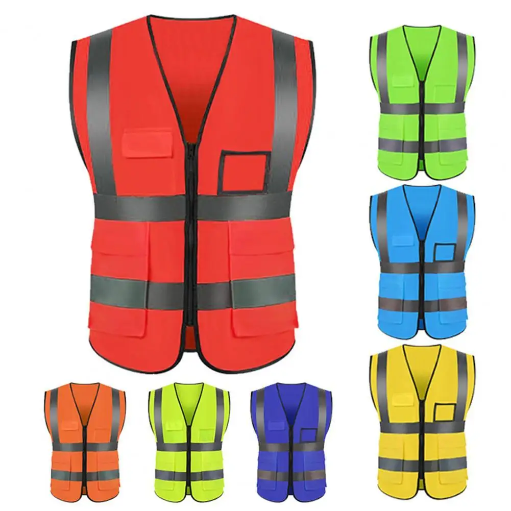 

1Pc High Visibility Reflective Vest Reflective Breathable Cloth Safety Protective Vest for Outdoor Cycling Vests Equipment