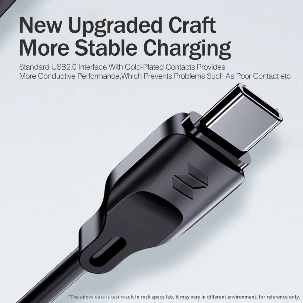 Usb type c кабель Rock usb мобильный телефон зарядное устройство быстрая зарядка для Samsung