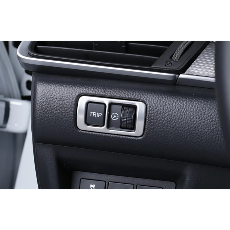 Автомобильная сталь серебристый титановый переключатель фар рамка управления