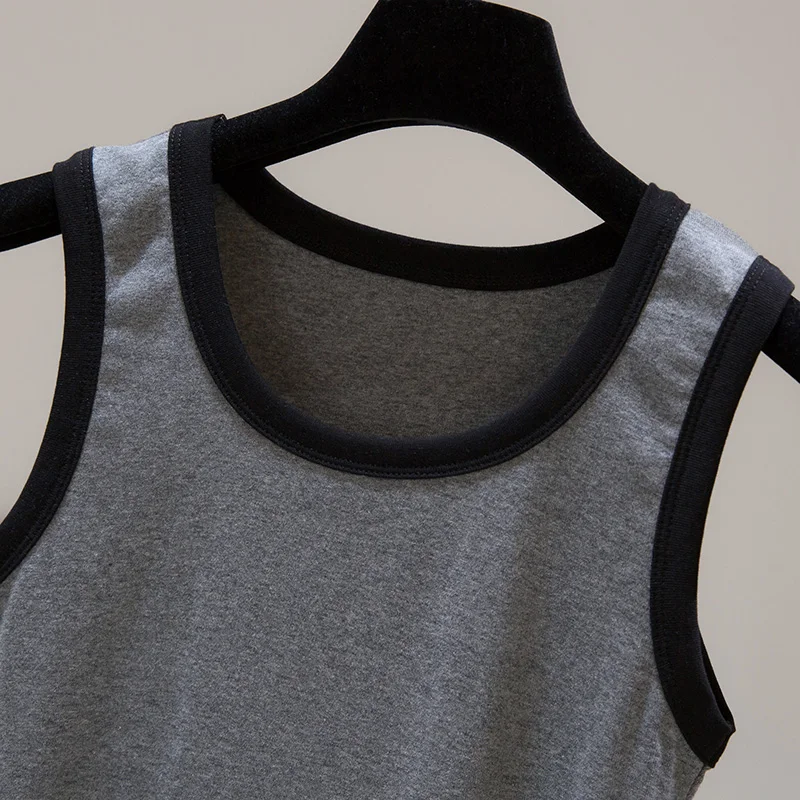 

2021 New Summer Tank Top Women Sexy Sleeveless Cotton Basic Tops Blusas Casual Women Vest Camisole Crop Top Women