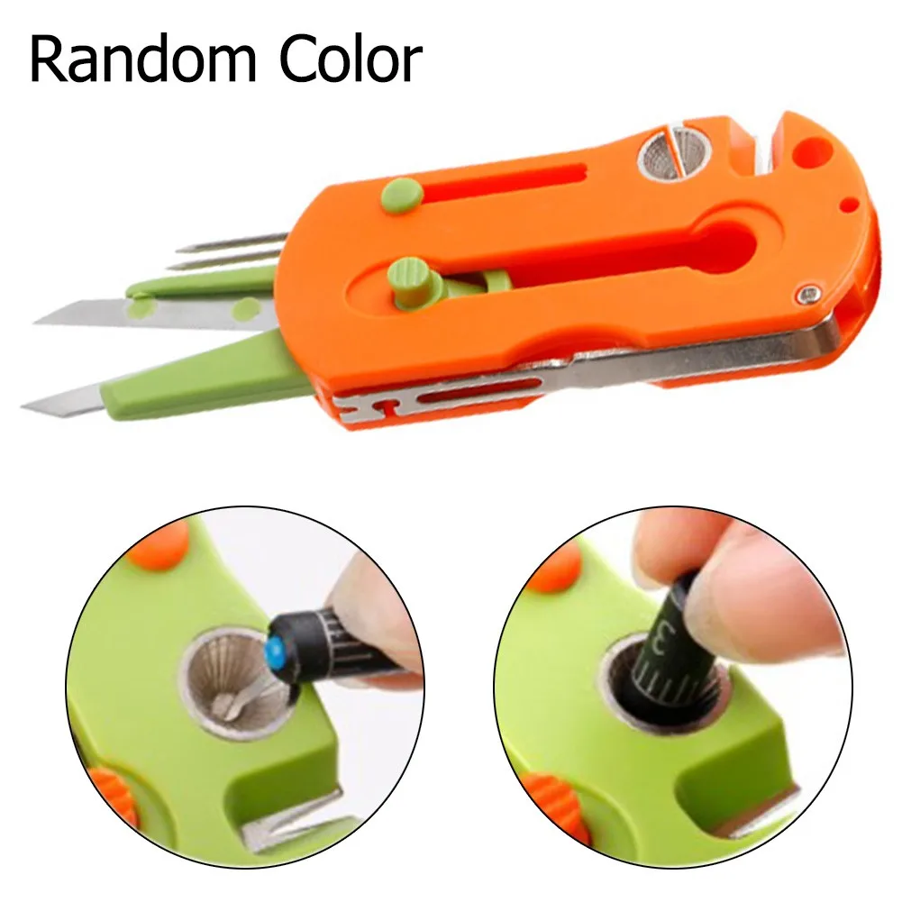 

10 In 1 Retractable Pocket Fishing Line Cutter Knotter Hook Remover Fishhook Sharperner Multi-Tool Scissors Snips Braid Wire