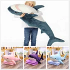 Акула из Ike, мягкая плюшевая Акула, мягкие игрушки, кукла-животное, набивная Подушка, русская плюшевая игрушка Акула, Детский Рождественский подарок