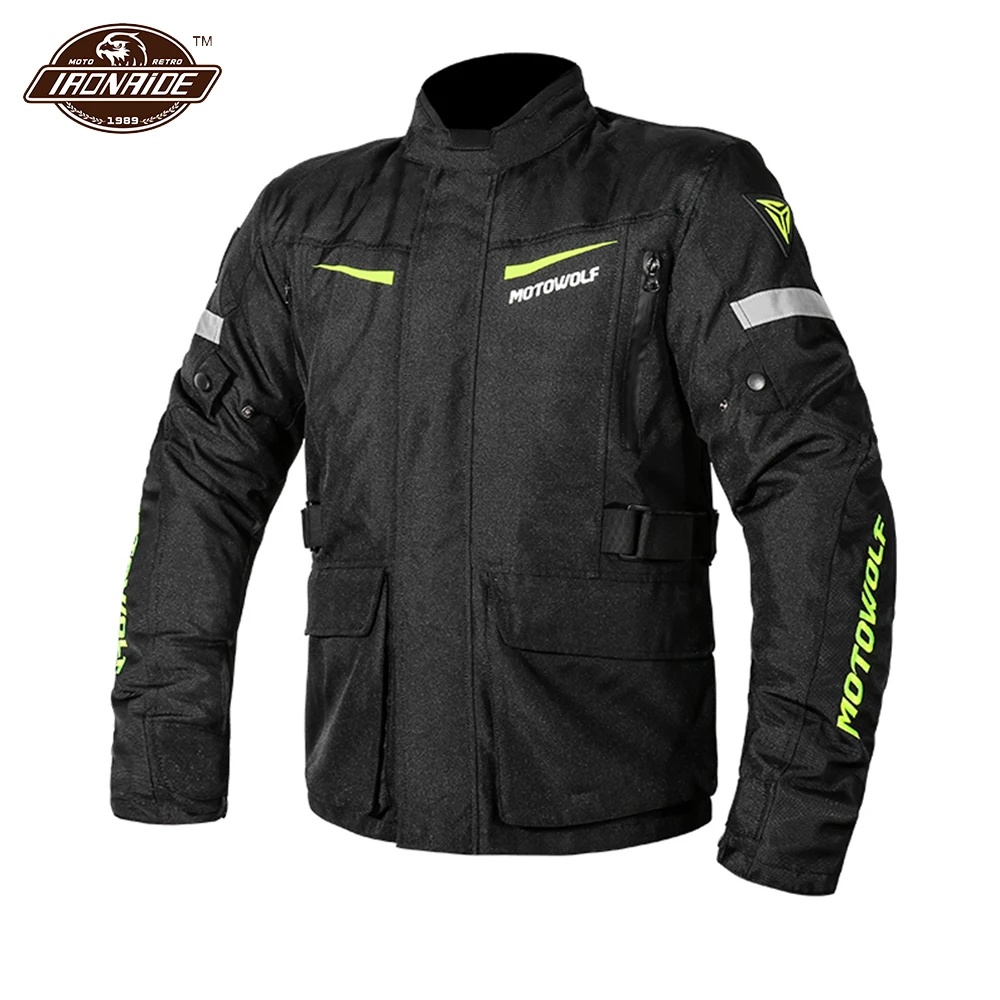 

Motorcycle Jacket Waterproof Motocross Men Cycling Jacket Moto Coldproof Body Protection Jaqueta Motoqueiro Remove Liner Jersey