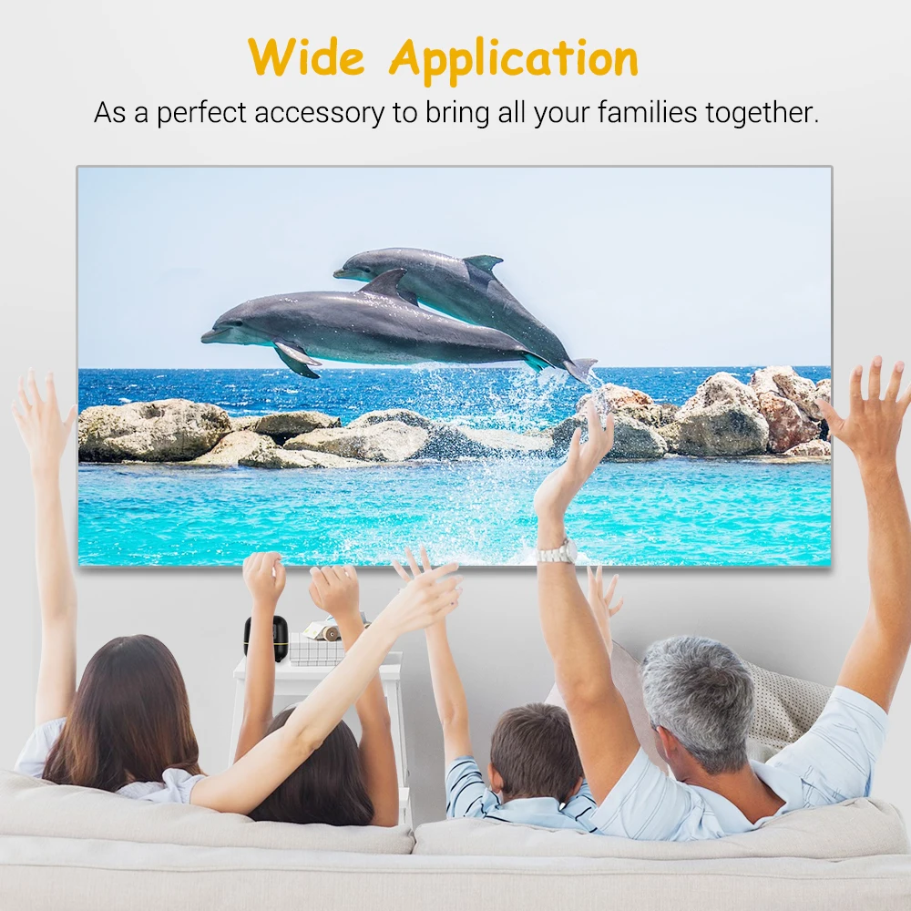 Новый мини проектор детский портативный 1000 лм микро видеопроектор 480x320p для всей