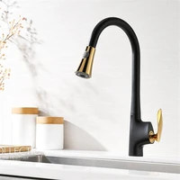 kitchen sink faucets brass pull out kitchen mixer tap single handle hot cold kitchen mixer crane tap black rotating faucet