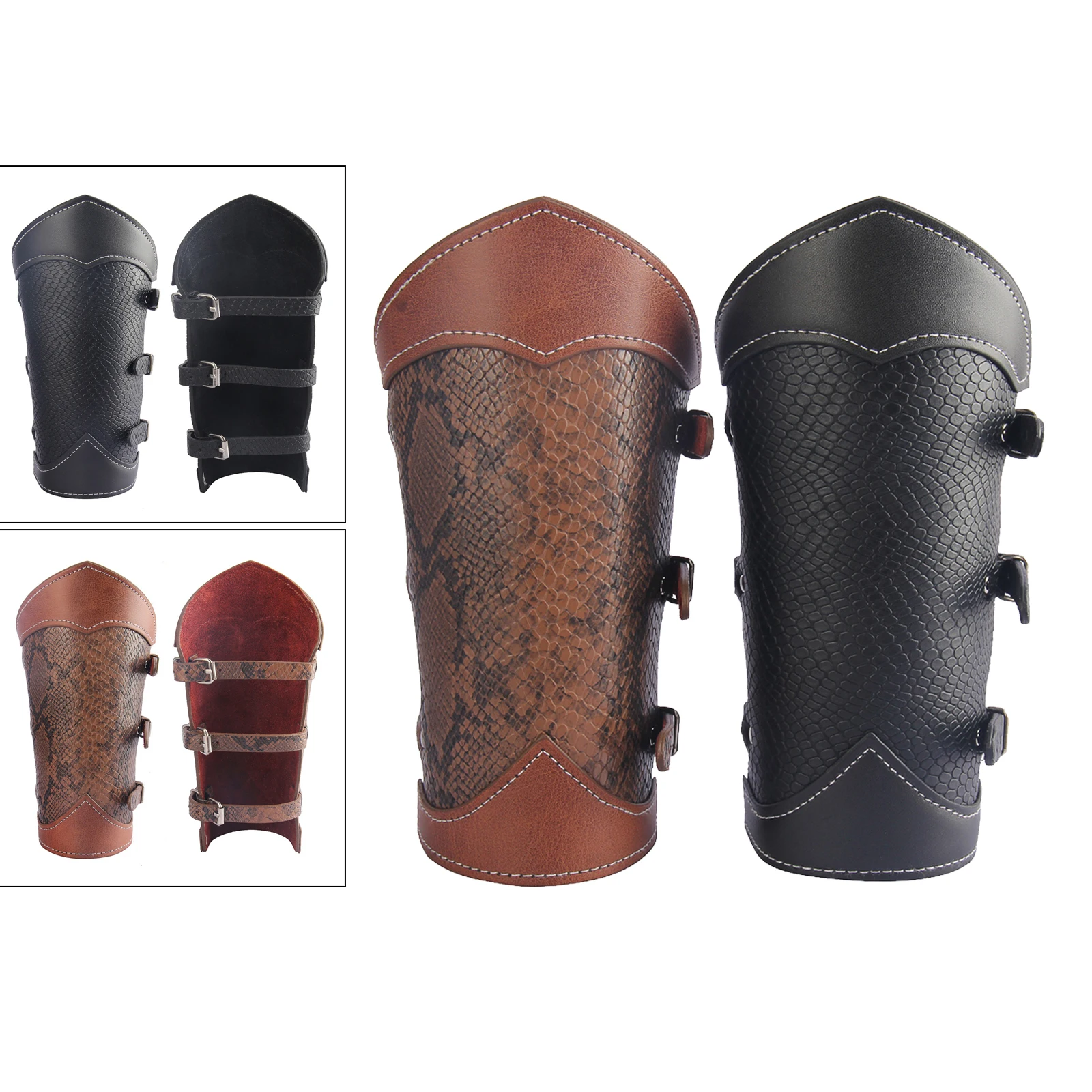 

Knights Gauntlet Wristband Medieval Bracers Adjustable Wrist Guard Cosplay