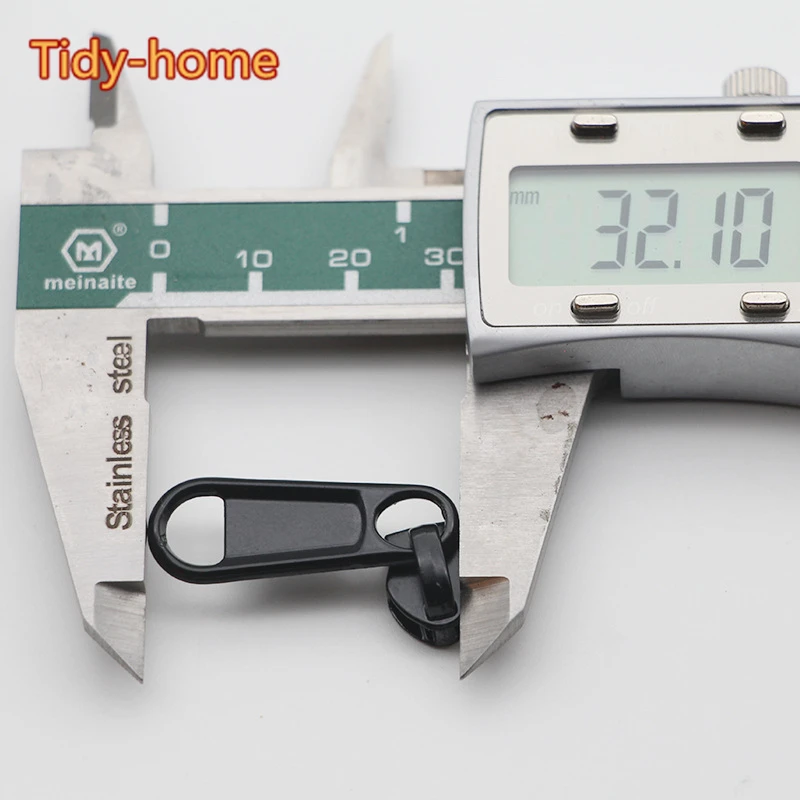 20 шт./лот утолщенные черные № 5 # нейлоновые слайдеры на молнии Съемник головка