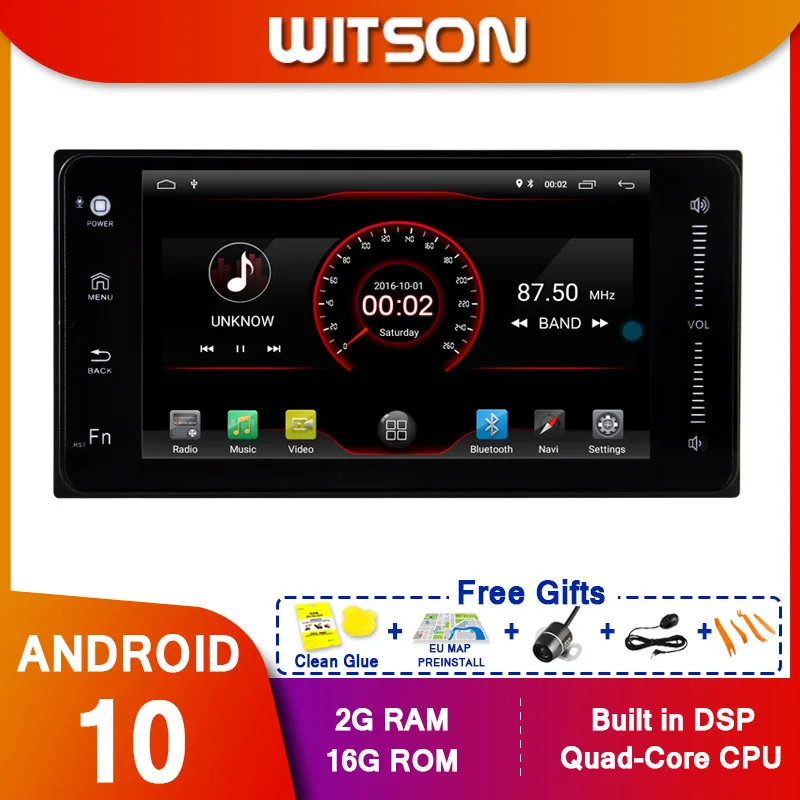 Мультимедийная стереосистема WITSON на базе Android 10 для TOYOTA COROLLA(2000 2006)/HILUX(2001 2011)