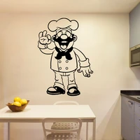 cartoon cook wall stickers waterproof home decoration for kitchen accessories decor bedroom removable decor wall decals